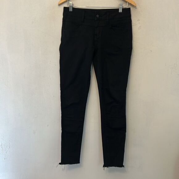 Kancan Signature black raw hem denim skinny jeans Size 27 EUC - Picture 2 of 9